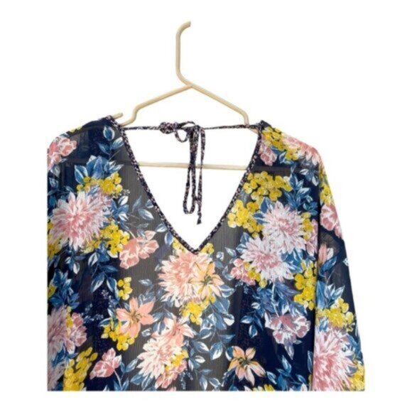 Xhilaration Floral Midi Length Kimono Size XXL - Picture 5 of 9